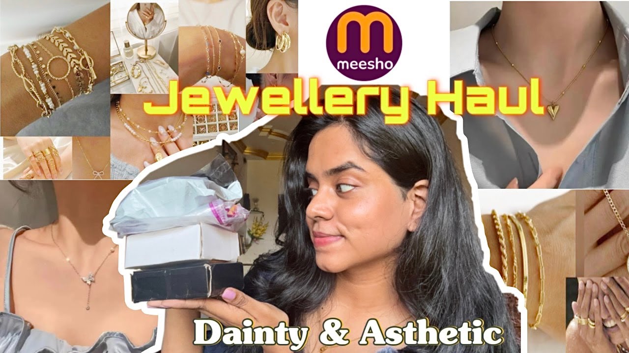 Pinterest Inspired Jewellery from Meesho starting from Rs.80| Meesho Jewellery Haul |Dainty finds