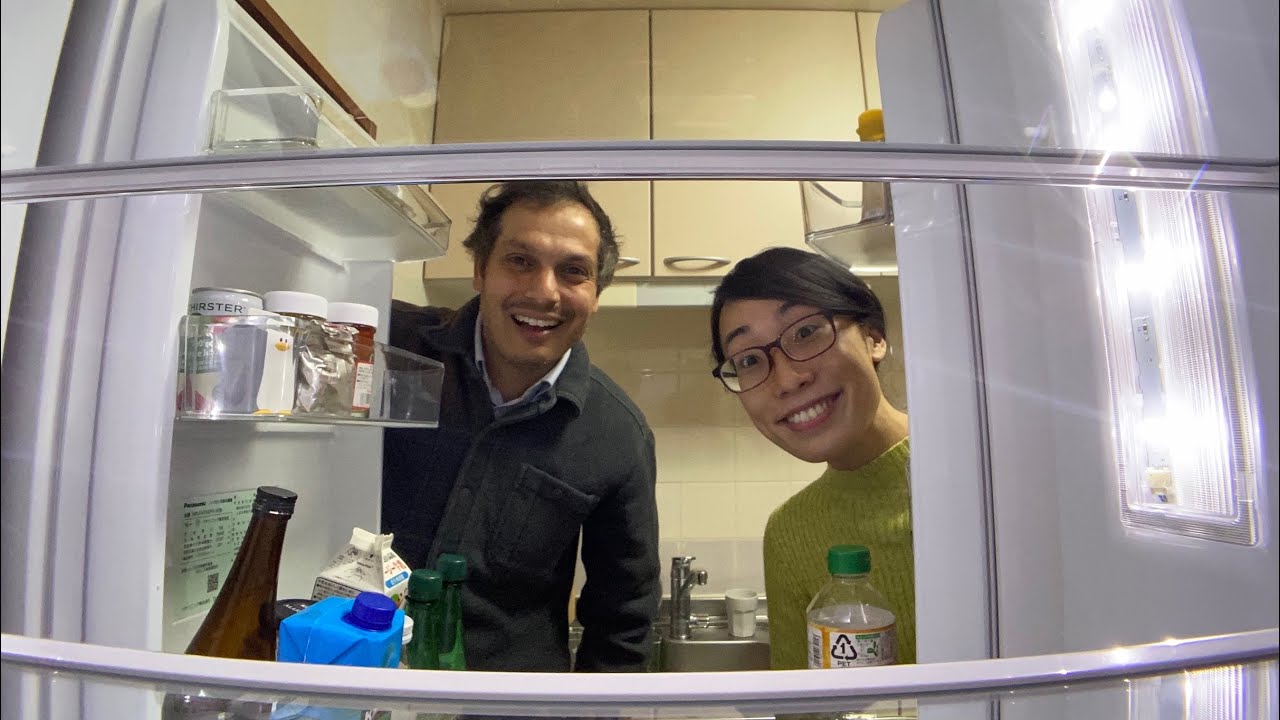 Giant Japanese Refrigerator in a Small Kitchen | Tokyo Home