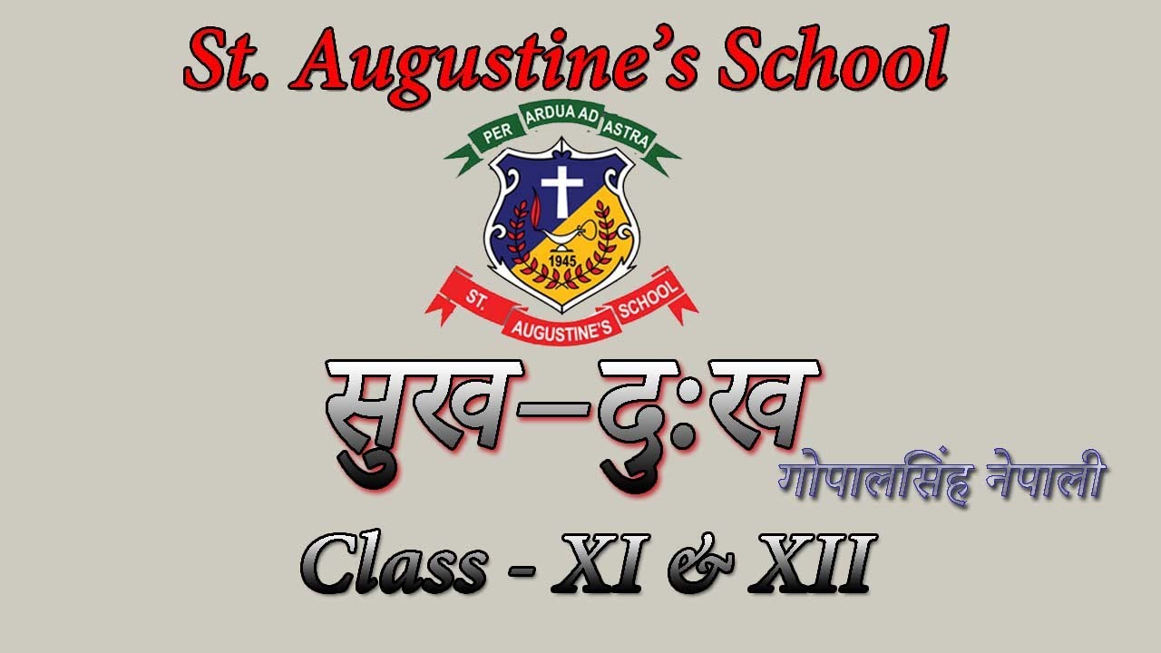 SAS Kalimpong //NEPALI Teaching//Sukha Dukha// Class 11&12