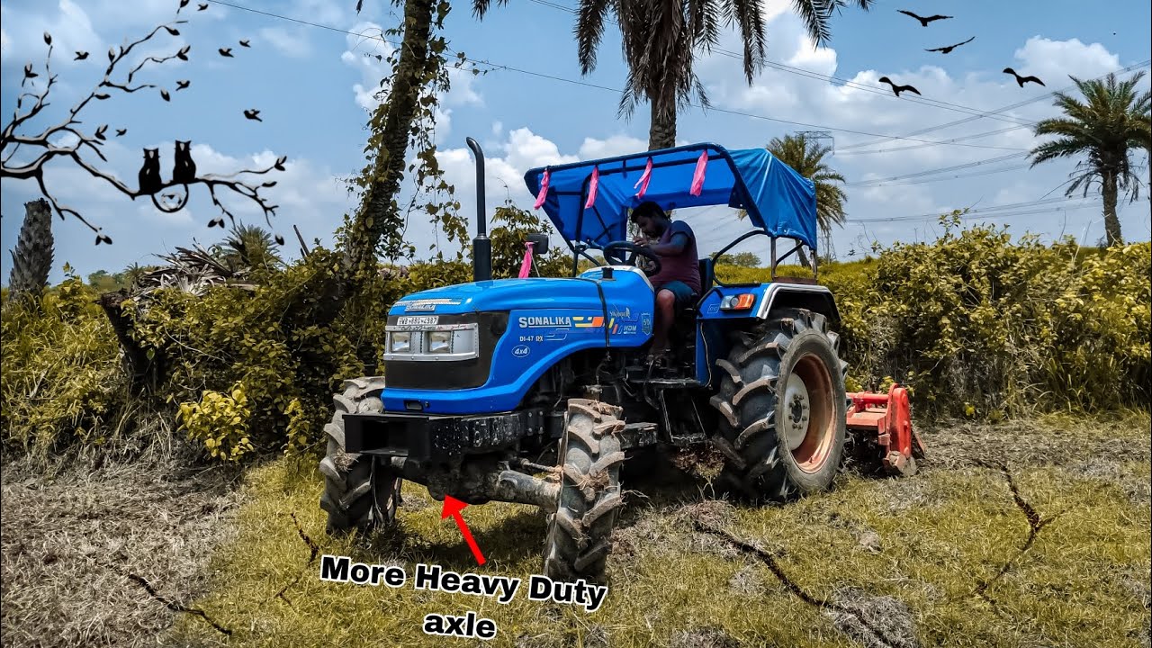 Sonalika Di 47 Rx Sikandar DLX 4WD Tractor Performance | sonalika 50 hp 4wd tractor