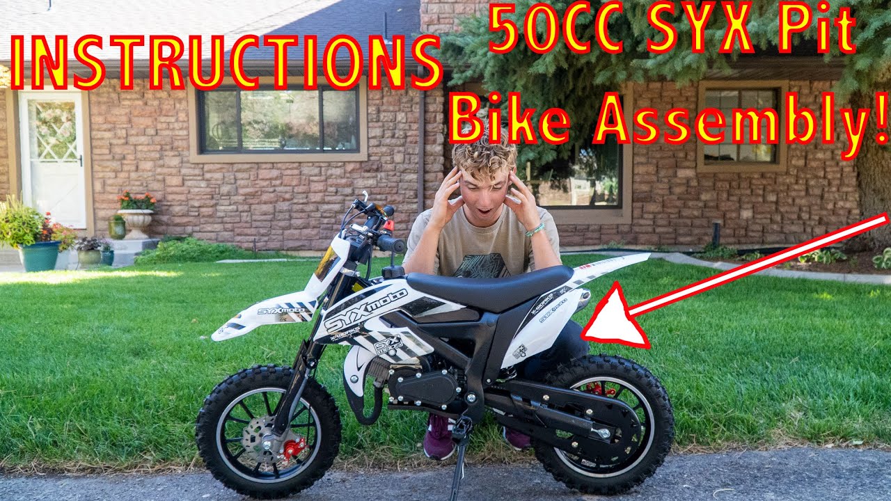 Kids Dirt Bike Assembly 50cc SYX50 Pit Bike | Kickin Power Sports