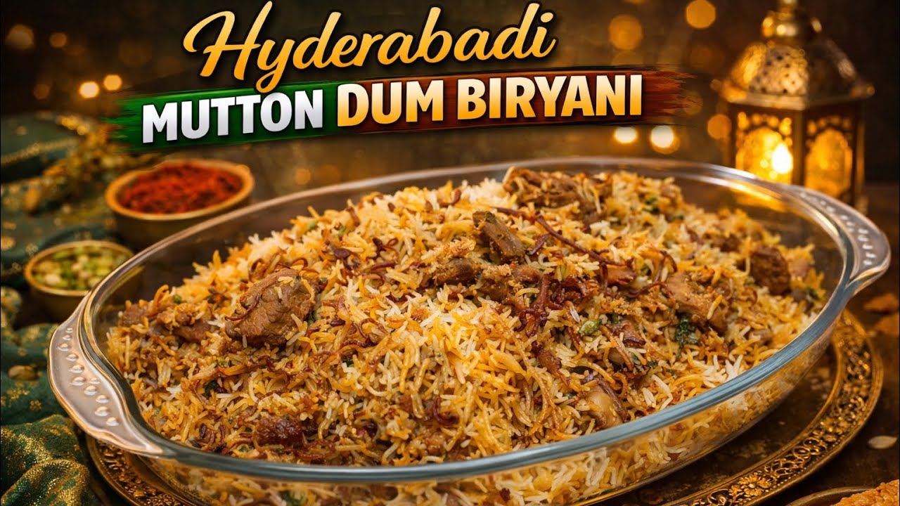  Hyderabadi Mutton Dum Biryani | Juicy, Aromatic & Irresistible 🤍#biryani #ytvideos #viralrecipe 
