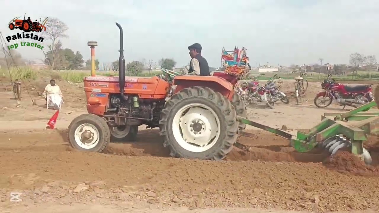 Second tractor Newholland 480 performance on disk mokabala #pakistantoptractor 
