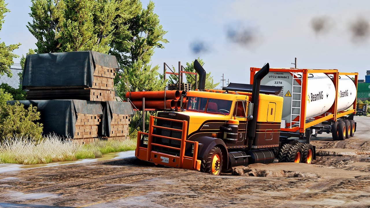 TRUCKS VS POTHOLES | BeamNG Drive #32