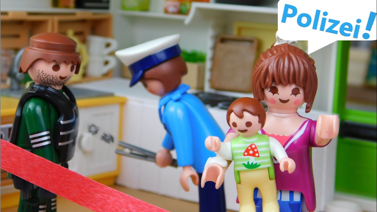 Playmobil - Einbrecher und Polizei in der Luxusvilla! |Familie Neumann