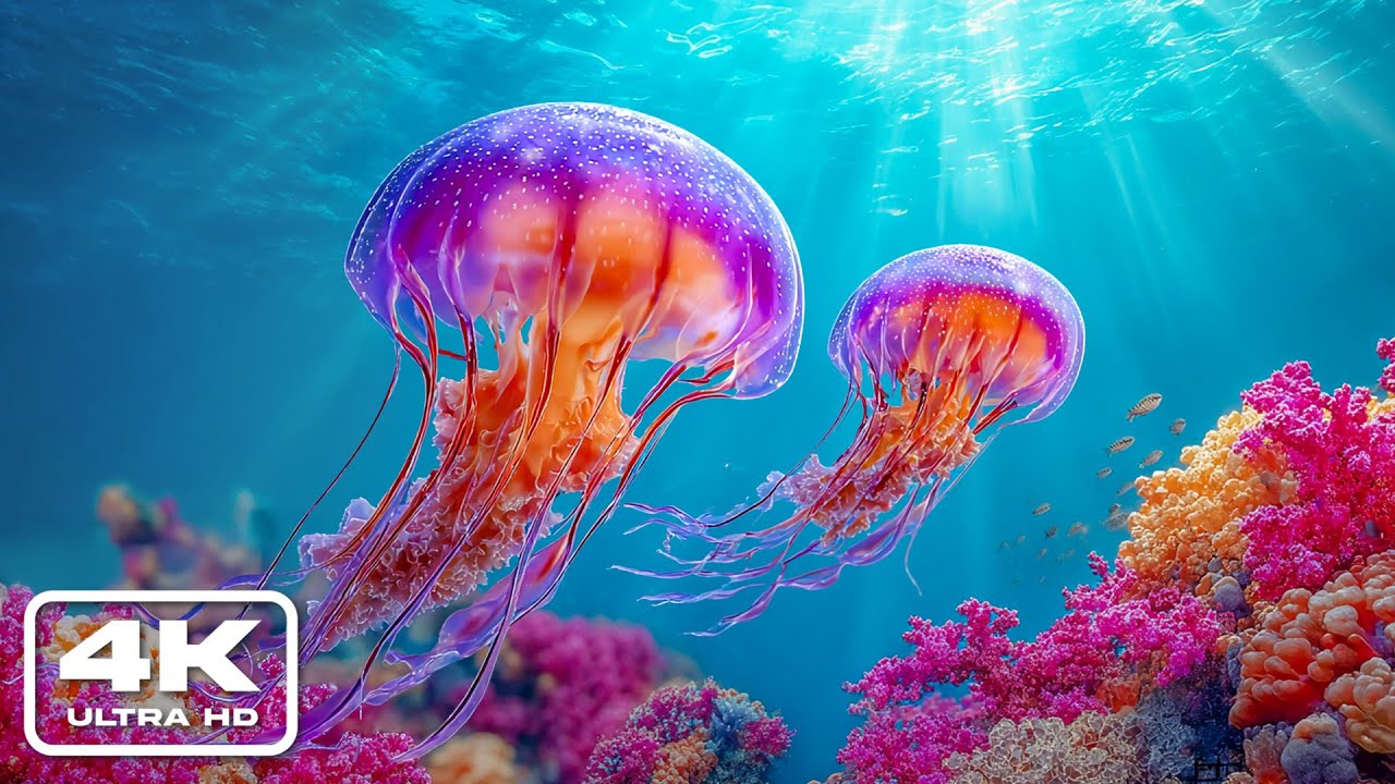 Calming Coral Reef World in 4K UHD – Peaceful Marine Life and Gentle Ocean Ambience Relaxation