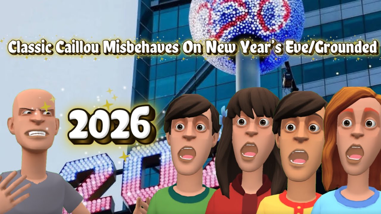 Classic Caillou Misbehaves On New Year’s Eve/Grounded