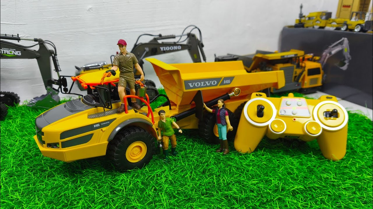 UNBOXING RC TRACK VOLVO DUMD TRUCK DOUBLE E 581 |  2.4Ghz SCALE 1:26 | ALAT BERAT 