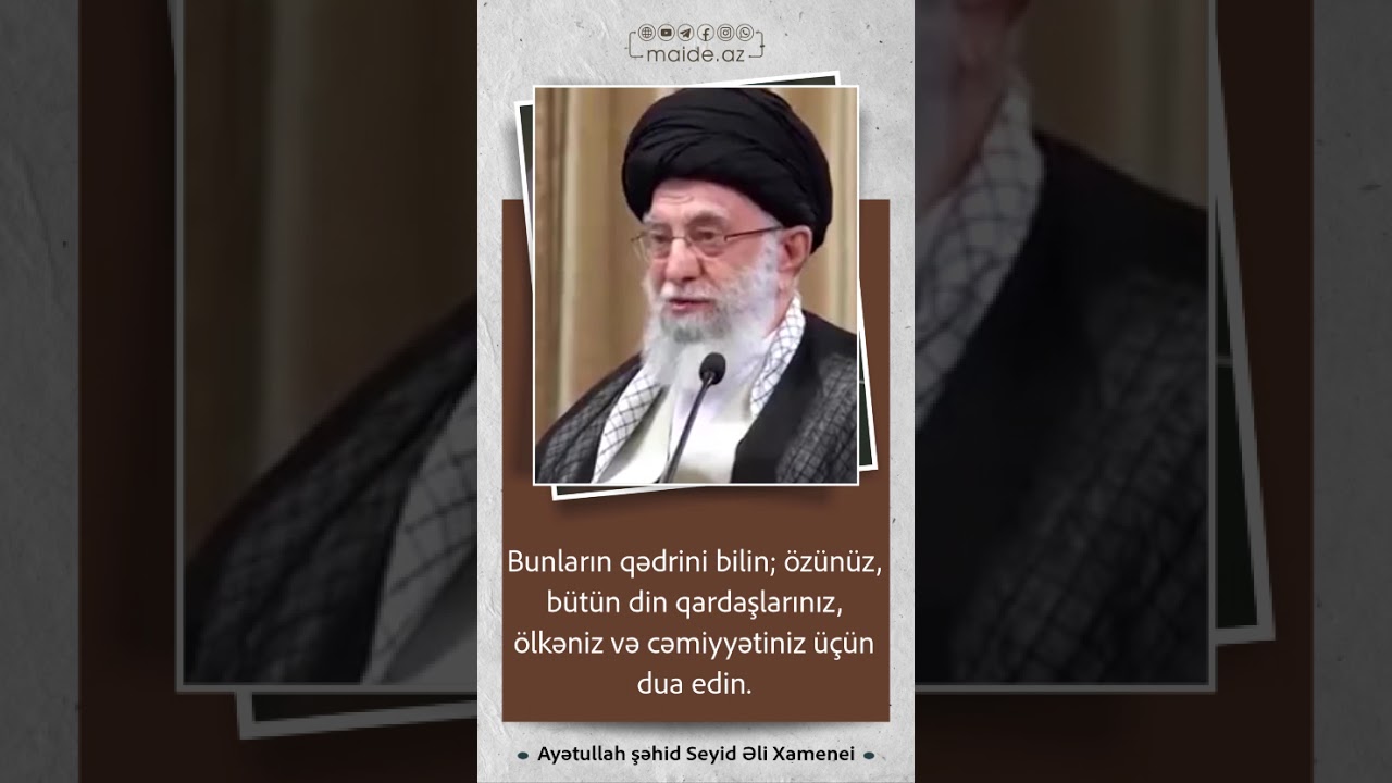 Ramazan ayının zirvəsi - Ayətullah şəhid seyid Əli Xamenei