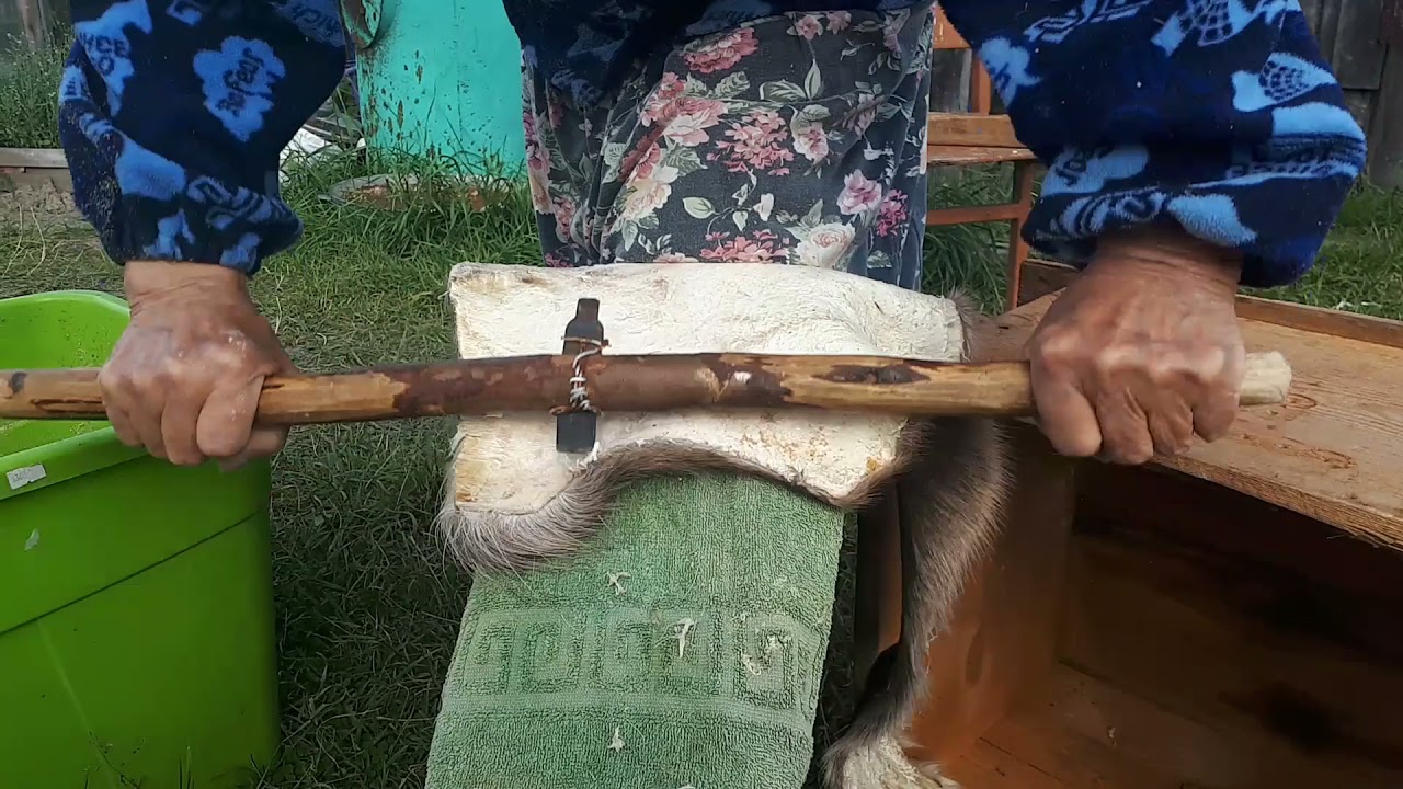 Выделка камуса северного оленя