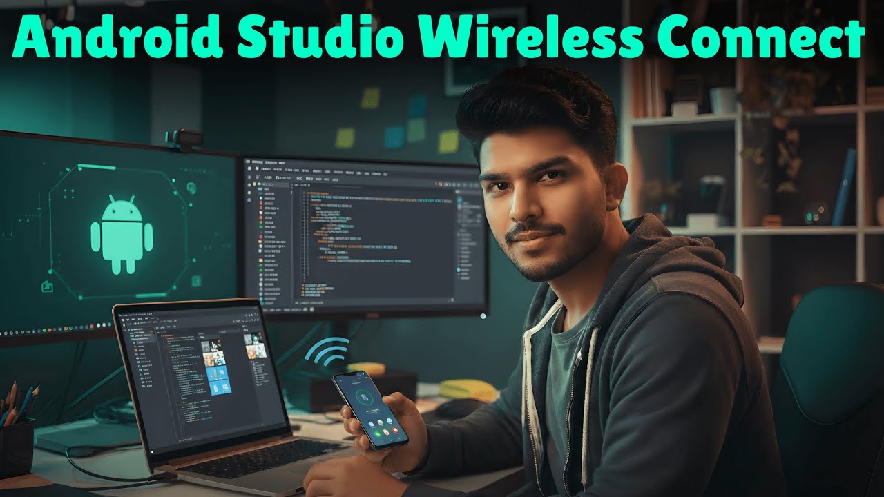 Connect Android Phone to Android Studio Wireless🔥 | ADB WiFi Plugin + SCRCPY Screen Share Setup