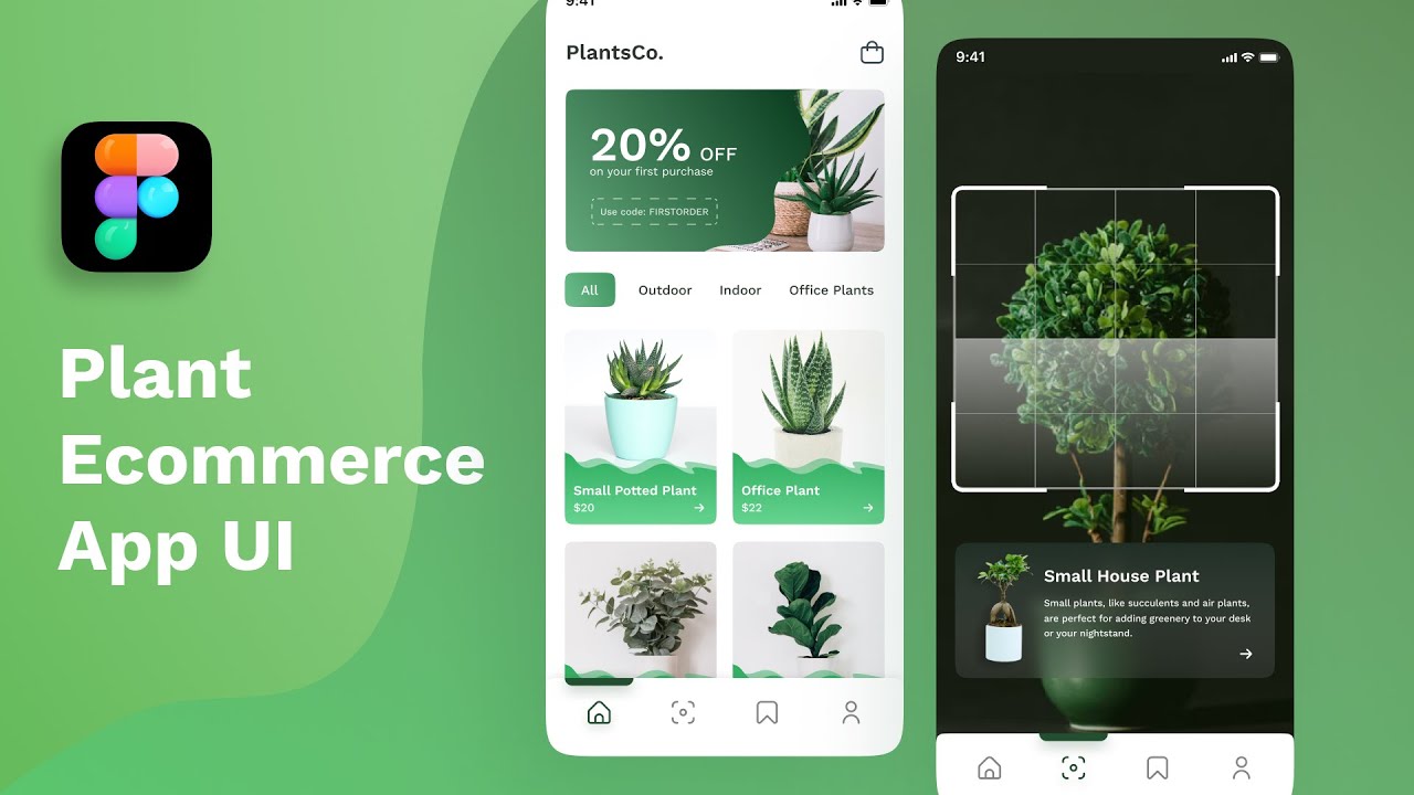 Plant E-commerce App Design | Step by Step Tutorial