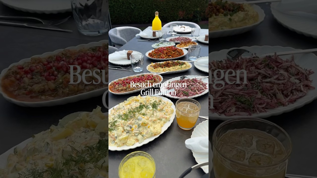 Besuch empfangen - Grill Edition #bbq #beilagen #salate #besuch #grillen #salat #misafir #abendessen