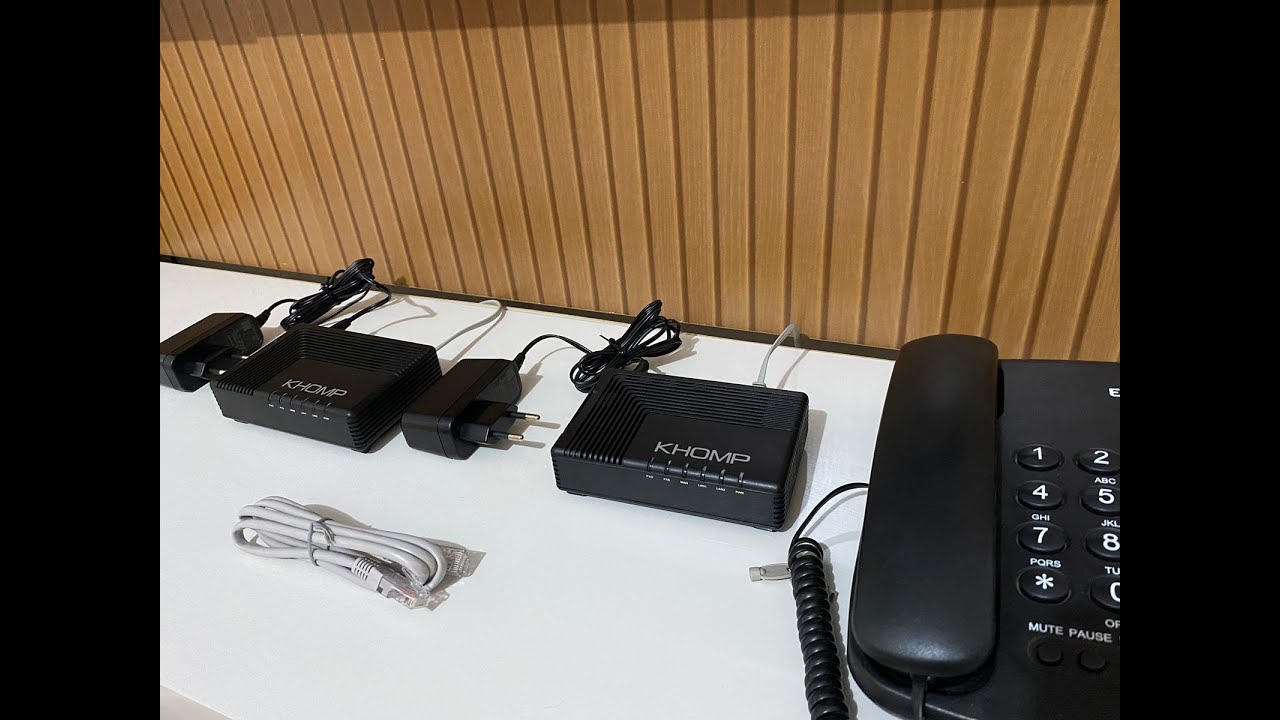 23 - PONTO A PONTO COM ATA KHOMP KAP311 (Transporte de linha fixa)