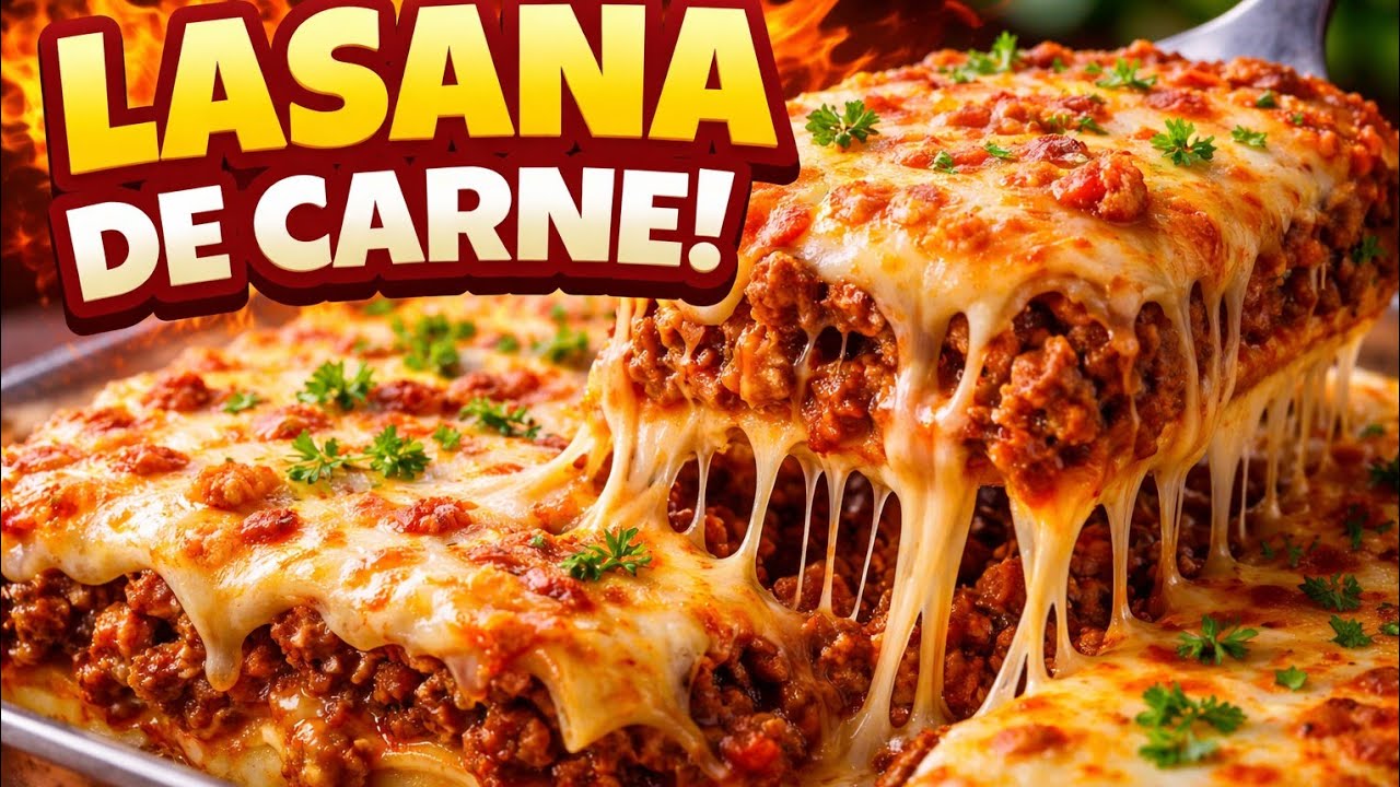 Lasaña de Carne Casera 🍝 | Receta Fácil Paso a Paso