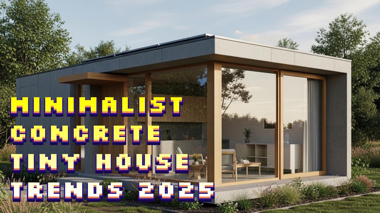 Best Minimalist Concrete Tiny House Trends 2025 | Sustainable Tiny Living in Minimalist Style.