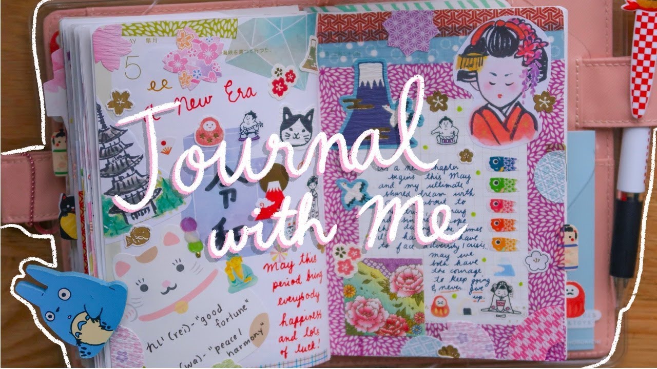 Journal With Me | Welcoming Reiwa (令和) + April 2019 Hobonichi Flip Through | Rainbowholic