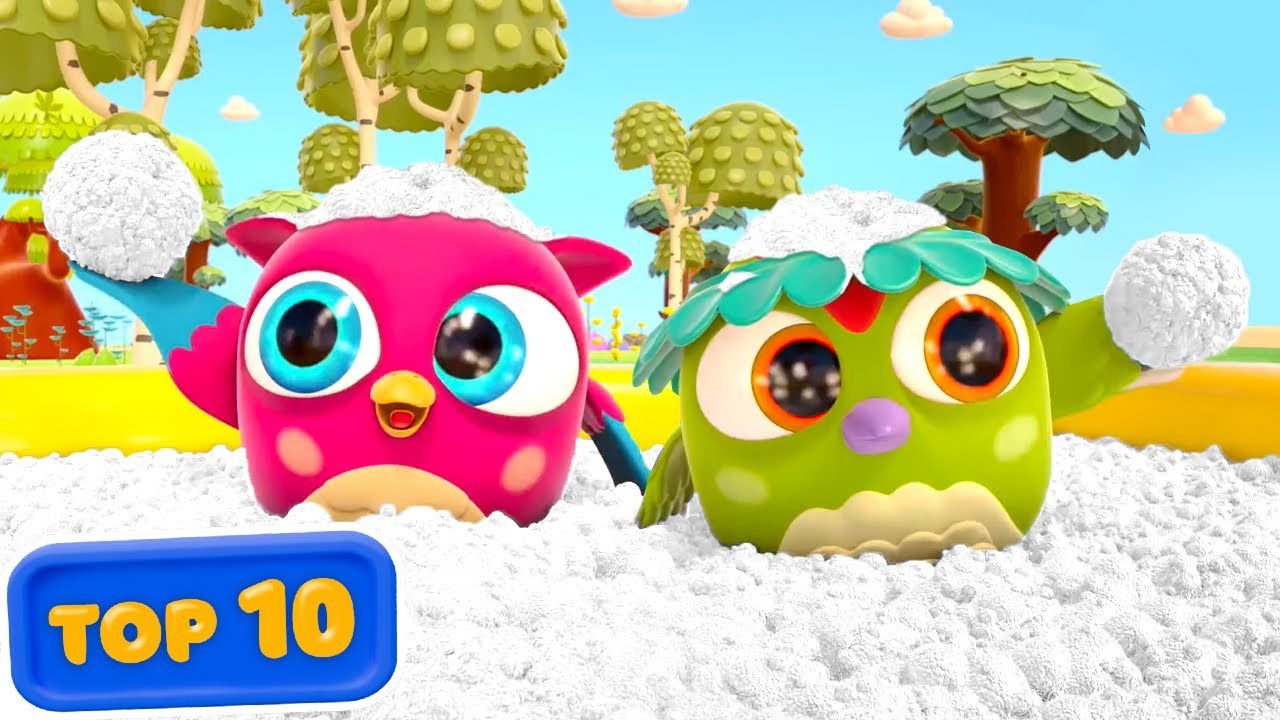 Peck Peck the Woodpecker & Hop Hop the Owl: TOP 10 Episodes | The Best Cartoons for Babies