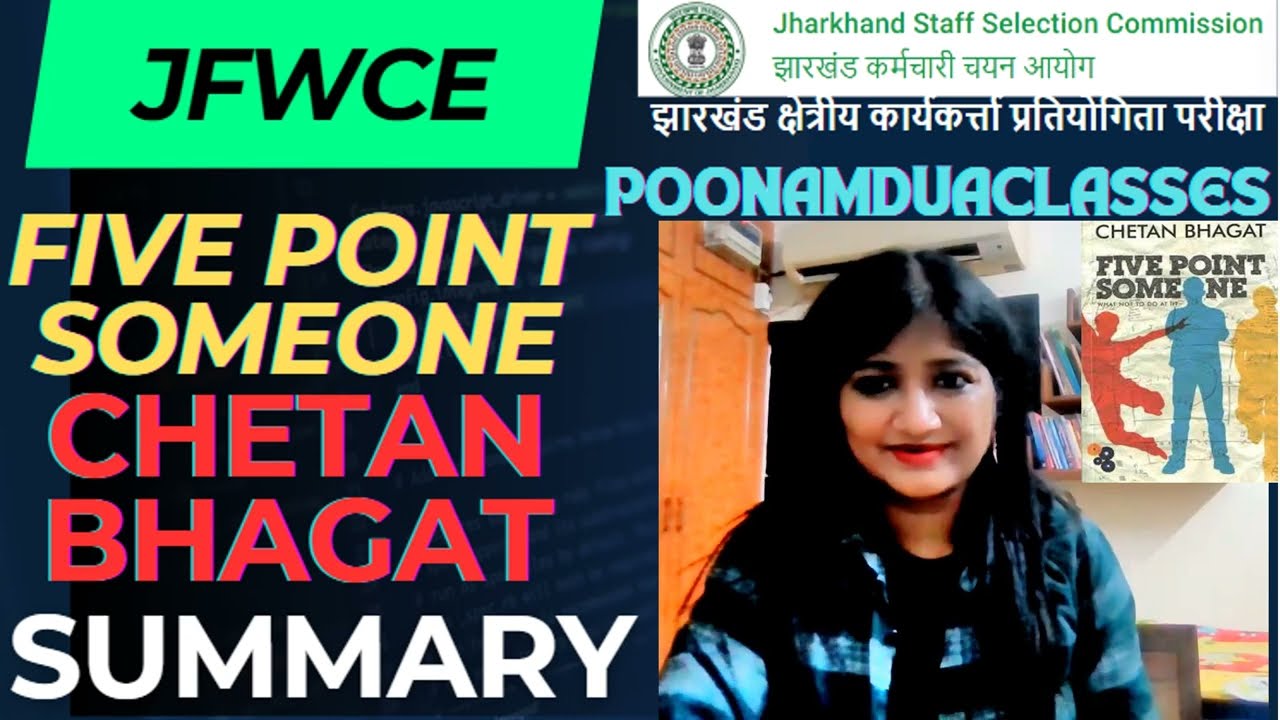 Five Point Someone Chetan Bhagat Novel JFWCE ENGLISH LITERATURE VIDEO Lecture  Excise Constable