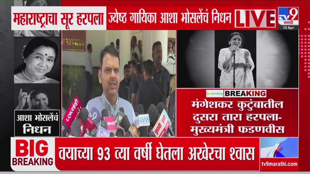 Devendra Fadnavis | मंगेशकर कुटुंबातील दुसरा तारा हरपला - मुख्यमंत्री फडणवीस