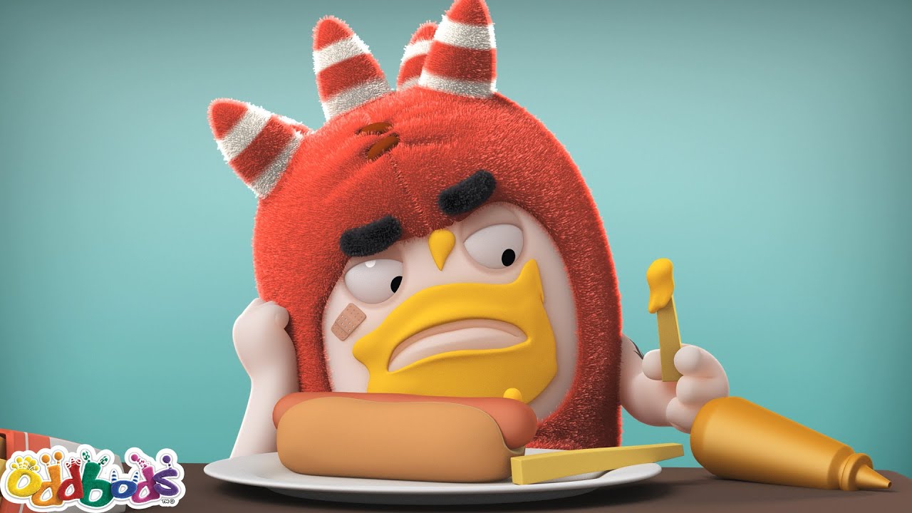 Mustard Meltdown | Oddbods - Food Adventures | Cartoons for Kids
