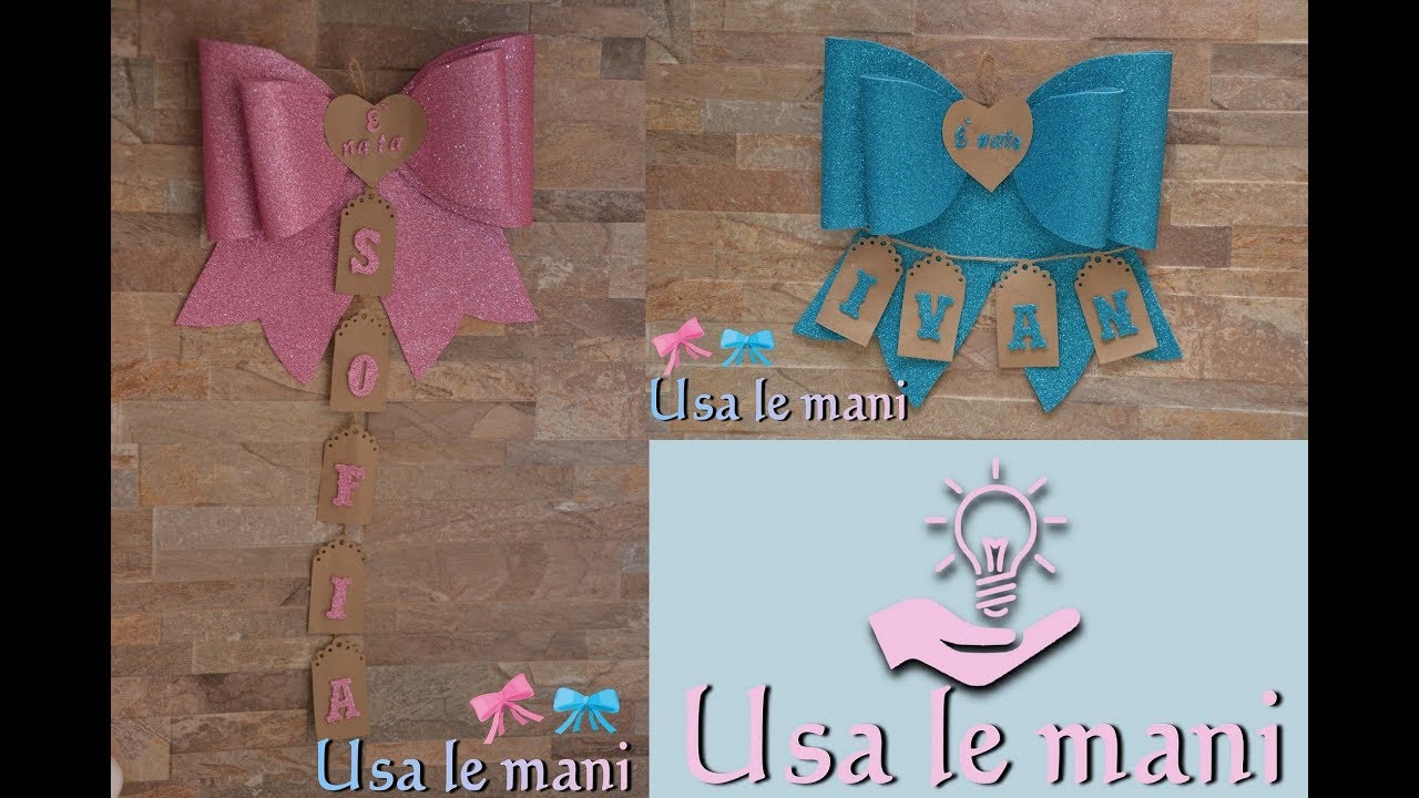 Fiocco nascita fai da te in fommy