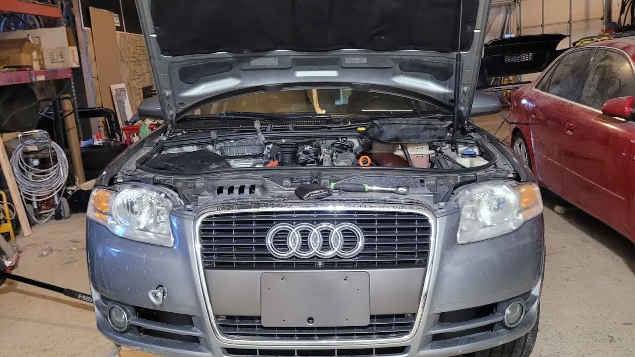 07 Audi A4 starter top bolt removal (TIP)