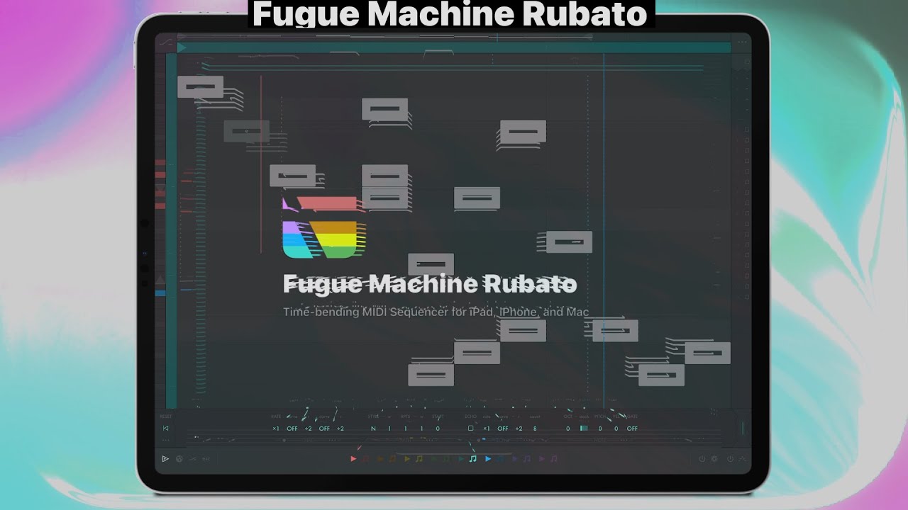 Watch Fugue Machine Rubato in action as an ambient sequencer LIVE!
