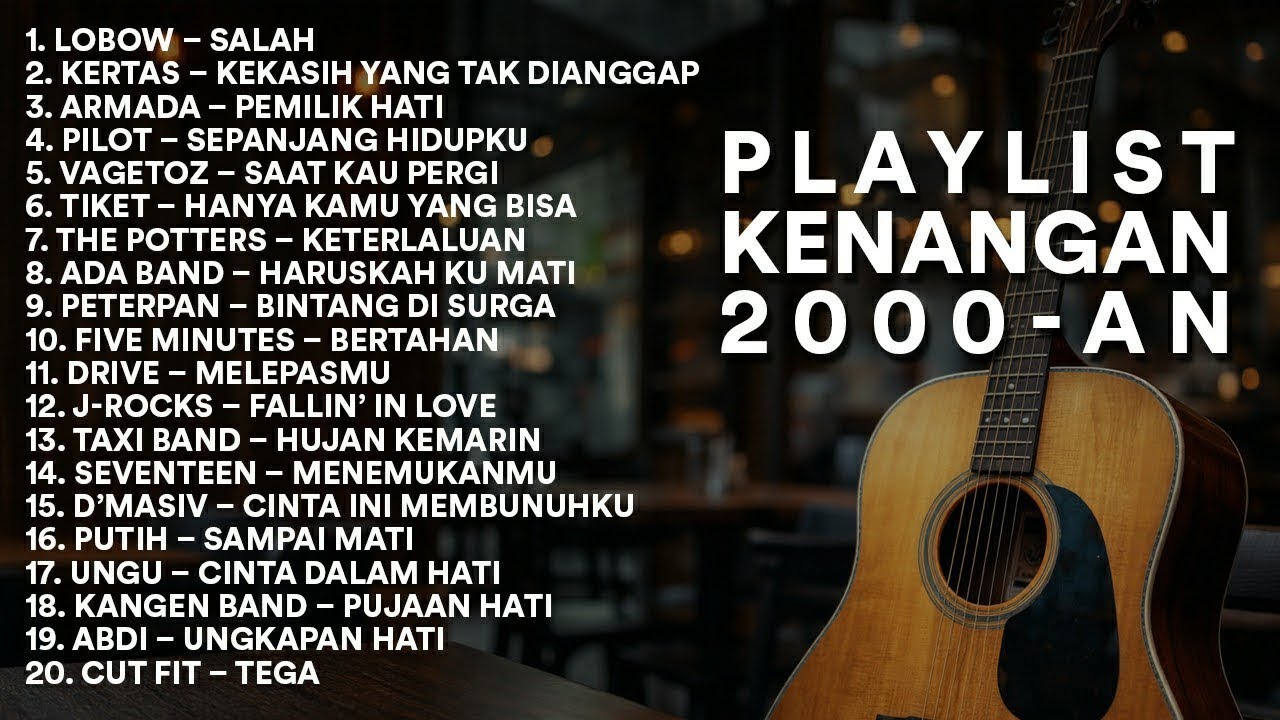 LAGU HITS AKUSTIK POP INDONESIA 2000-AN 🎧 Playlist Nostalgia Lagu SMA, Kenangan Cinta & Radio Jadul