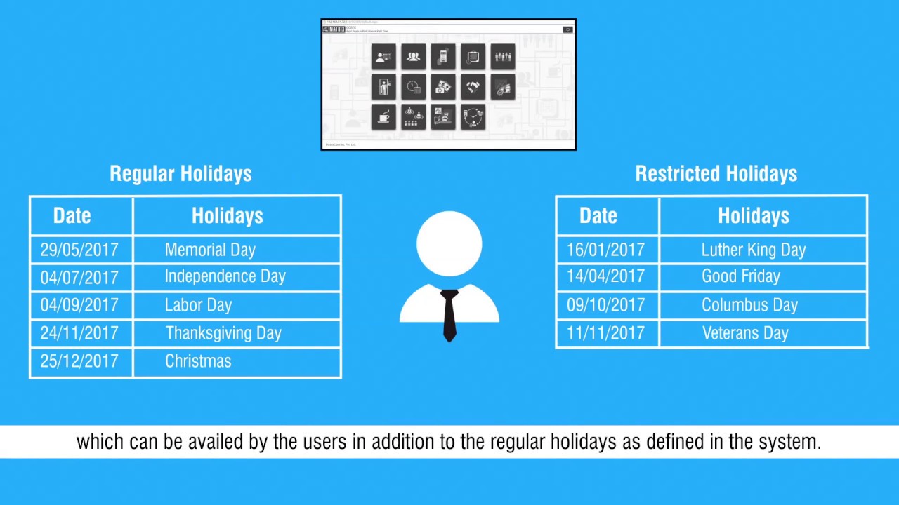Restricted Holidays Configuration