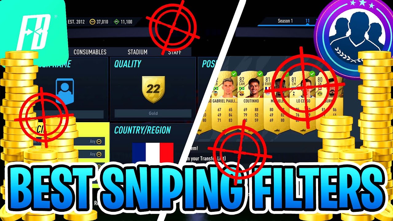THE BEST FIFA 22 SNIPING FILTERS! How To Find Players To Trade With FIFA 22!