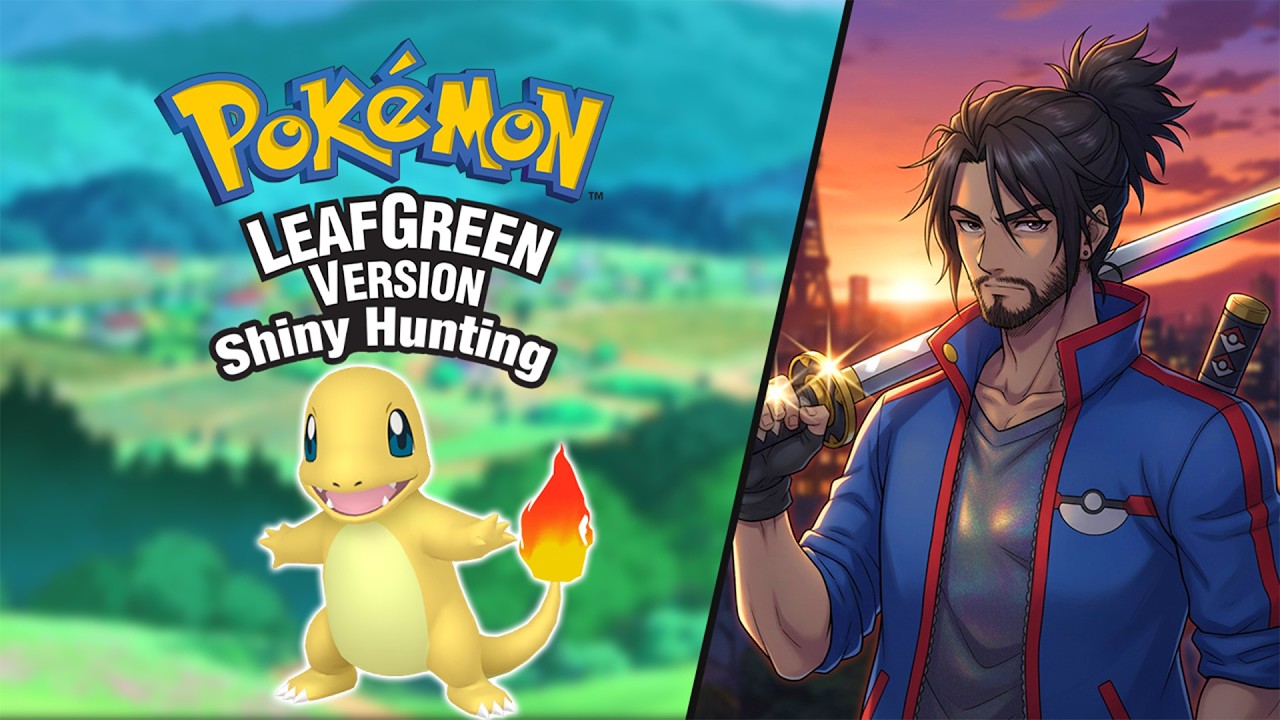 OLD SCHOOL FULL ODDS SHINY HUNTING CHARMANDER!!! (Pokemon Leaf Green)
