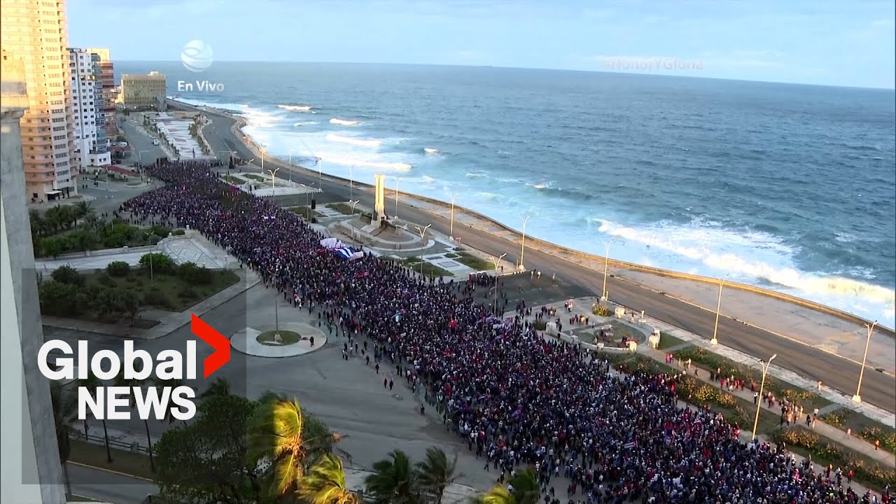 Cubans take to the streets to show solidarity with Venezuela amid US military aggression