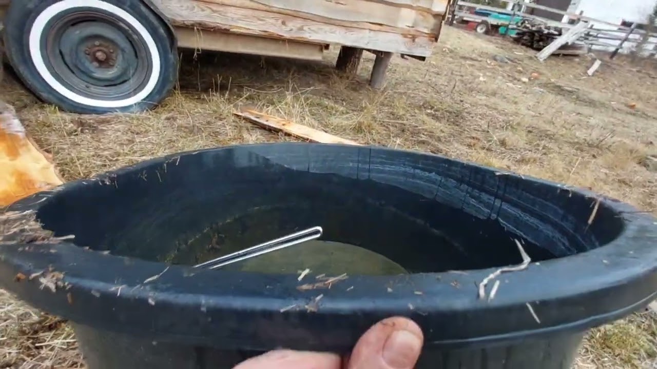 Solar water trough heater for livestock