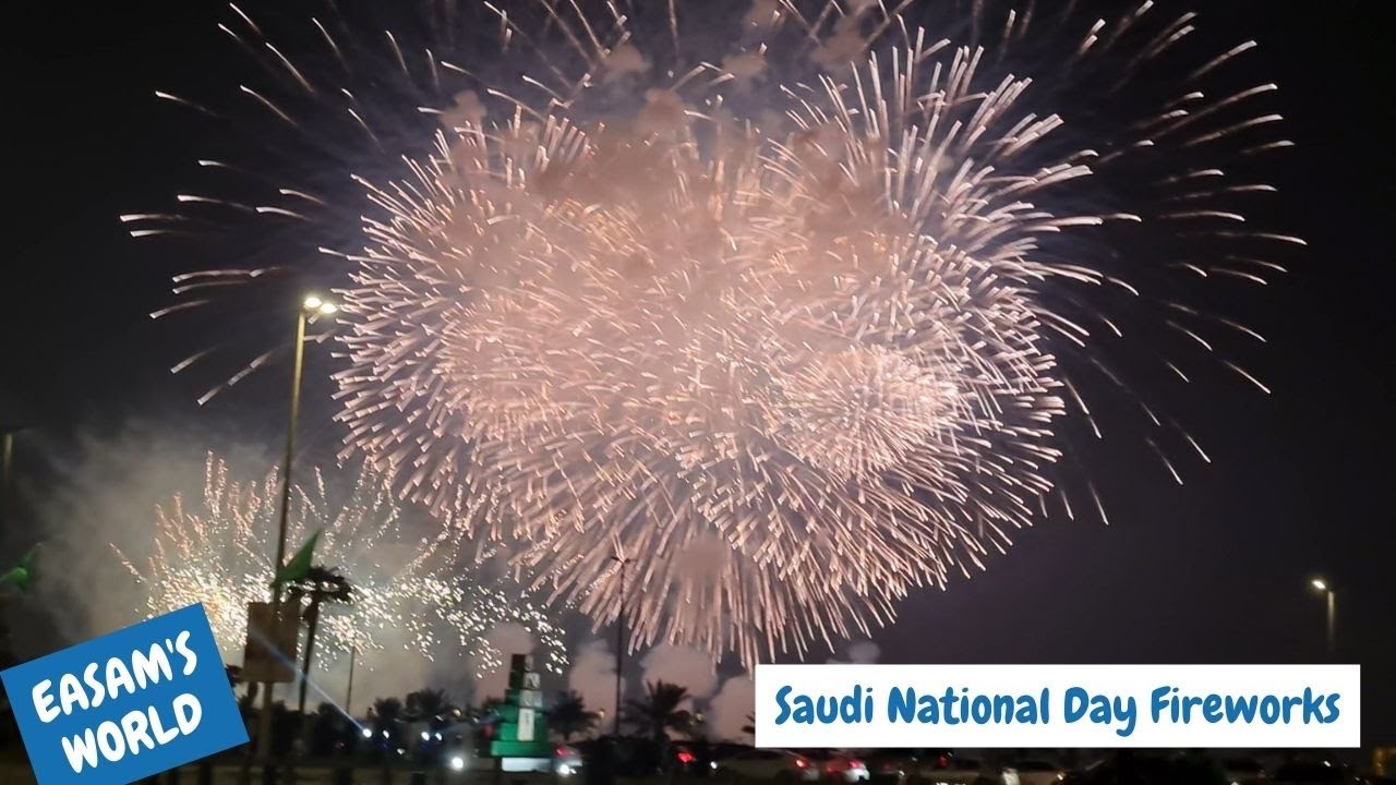 Best 92 Saudi National Day Fireworks Ever! 4k l Easam's World