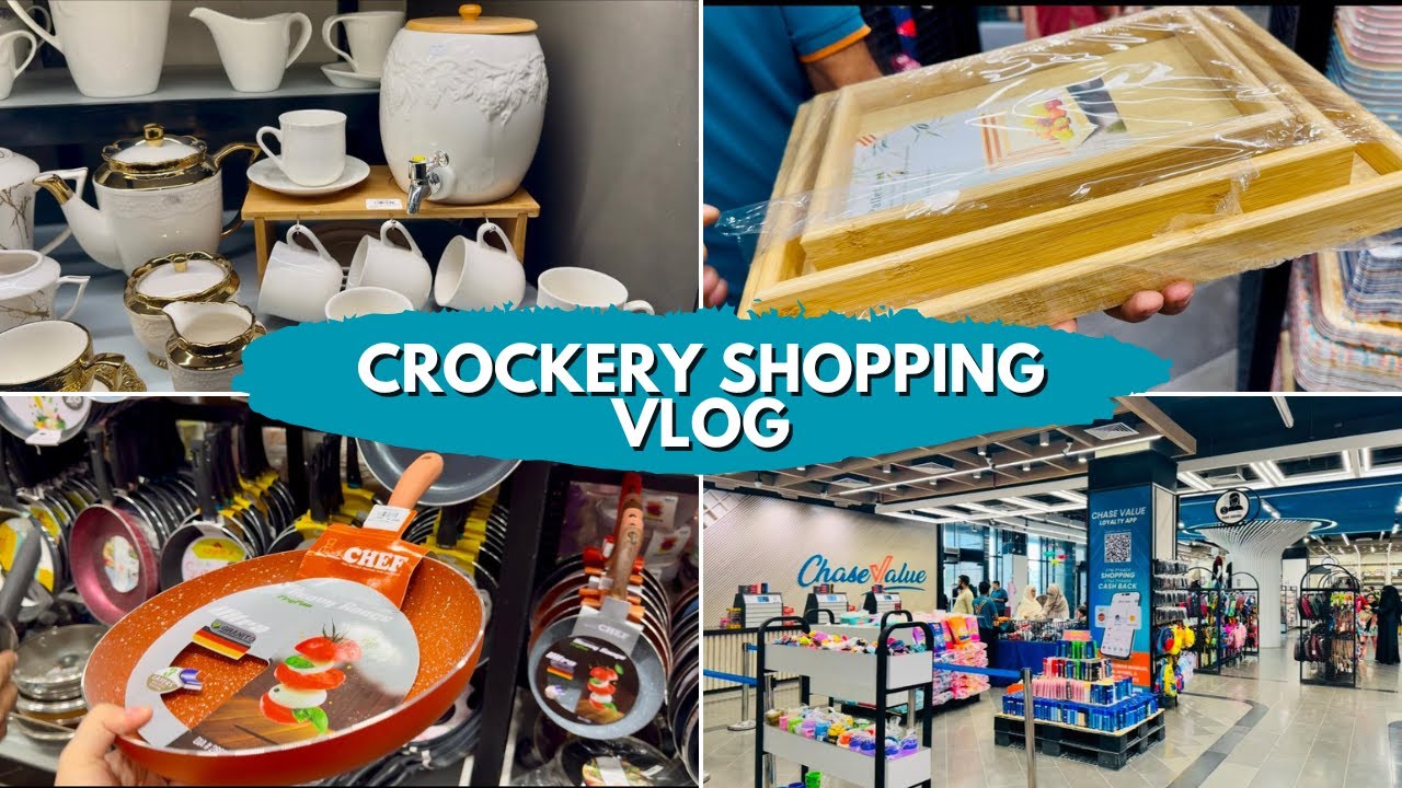 Crockery Shopping Vlog | Chase Value Shopping | Affordable Kitchen Gadgets & Much More