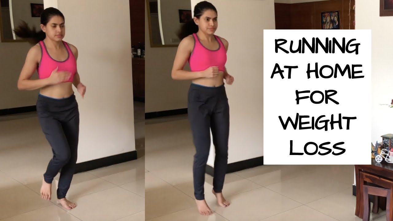 RUNNING at home for weight loss for beginners 