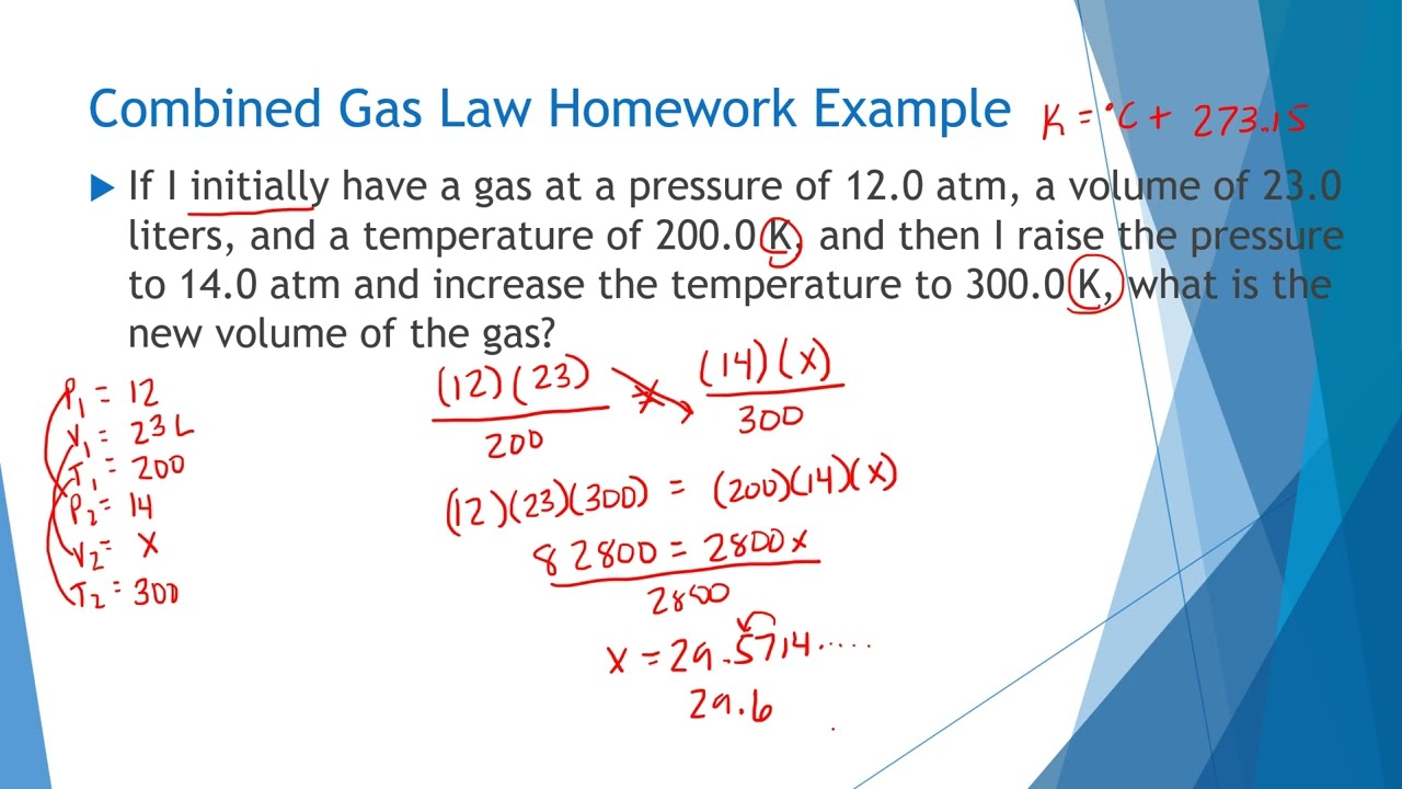 Combined/Ideal Gas Equation - Ad Chem