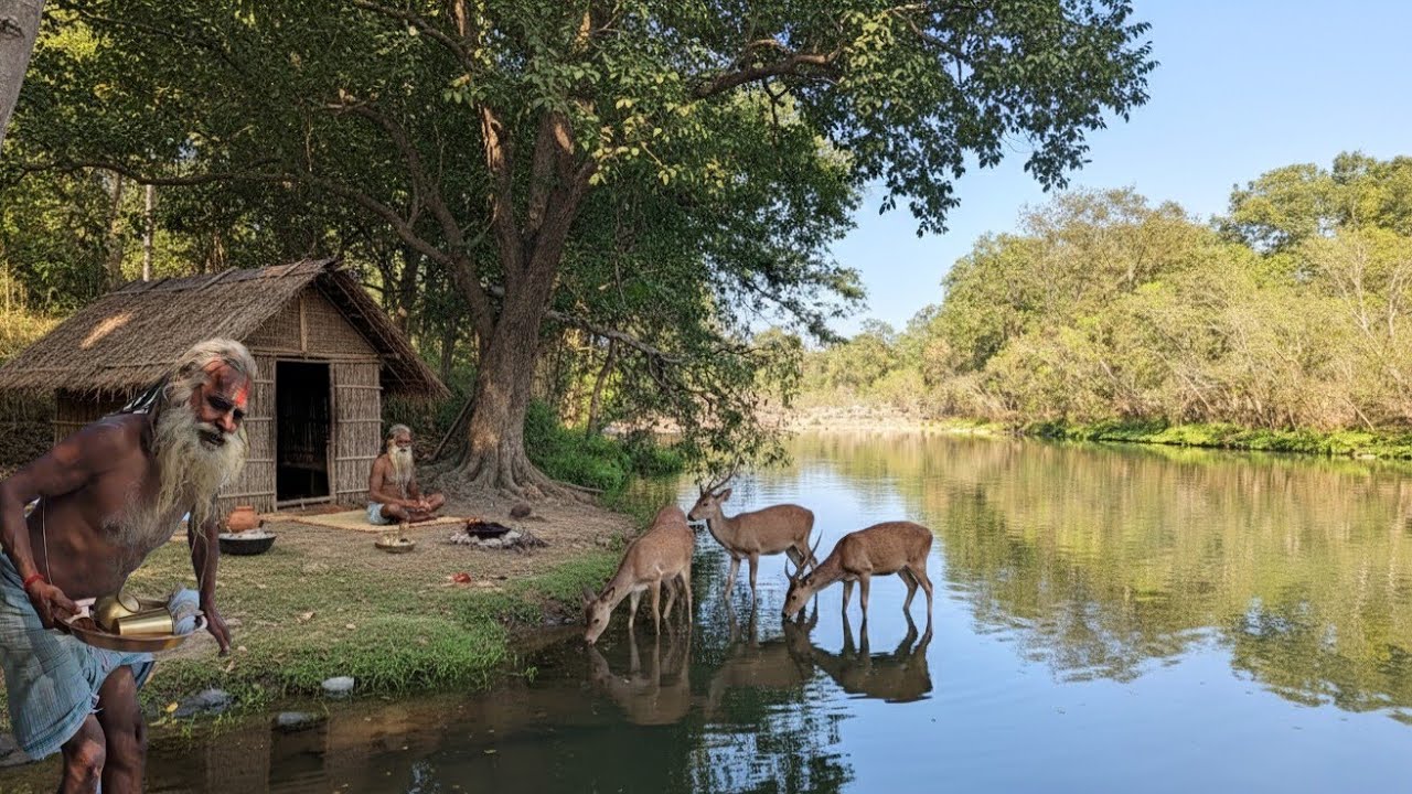 Chitrakoot मंदाकिनी नदी के किनारे सिद्ध संत महावीर बाबा जी की  तपस्या//अब पूर्ण होंगी मनोकामनाएं 