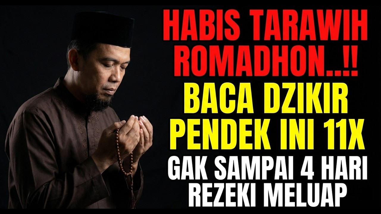 MINTALAH !!! Habis Tarawih Romadhon Baca Dzikir Pendek Ini 11x !! Gak Sampai 4 Hari Rezeki Meluap