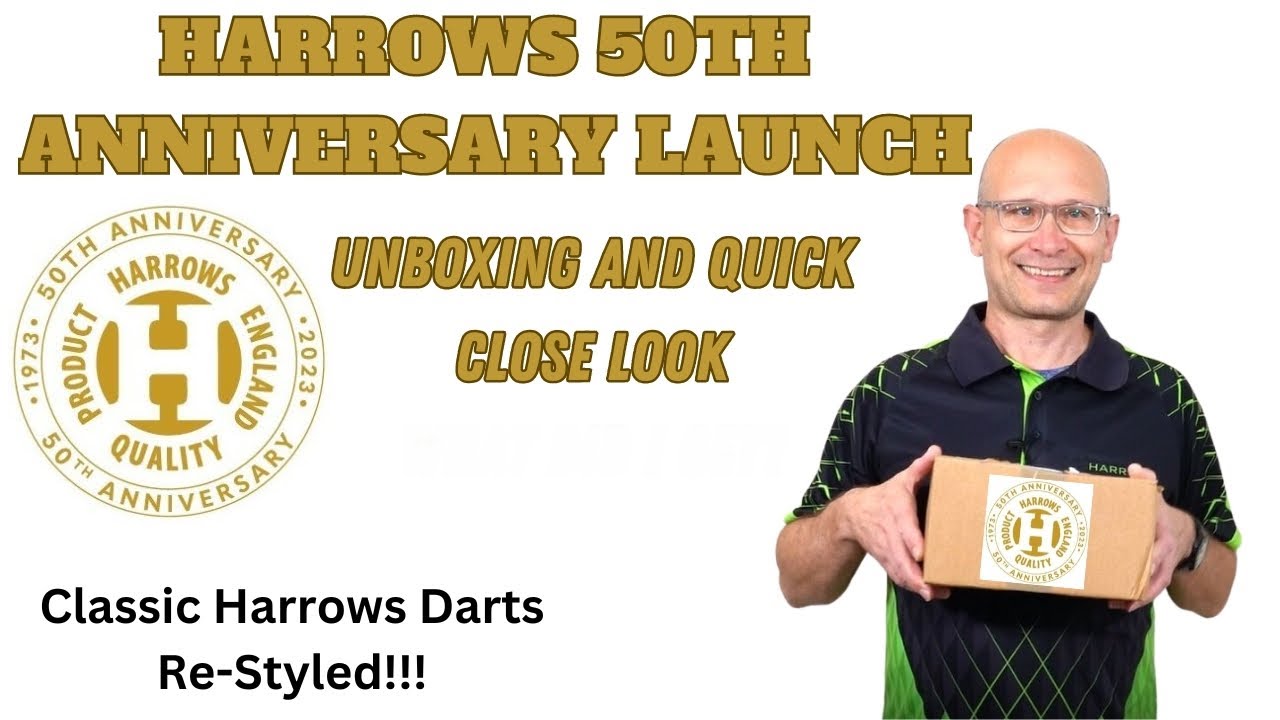 Harrows 50th Anniversary Darts Launch Unboxing And Quick Close Look