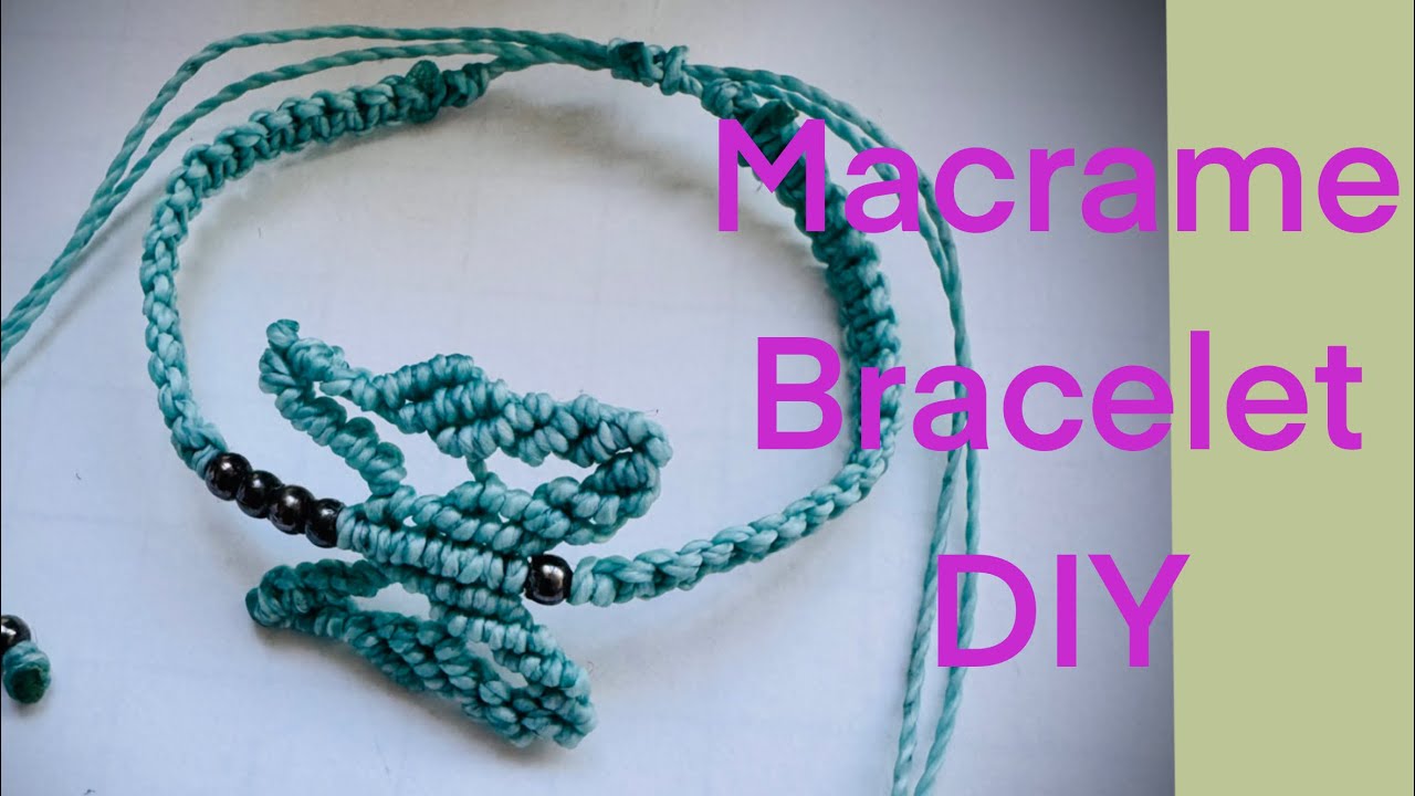 Butterfly Bracelet Macrame Full video #diy #macrame #handmade