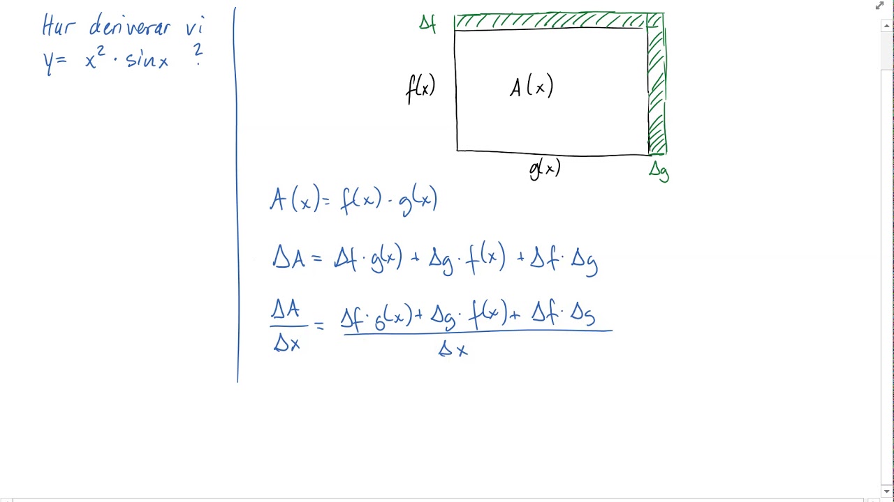 Matematik 4: Derivatan av en produkt och av en kvot