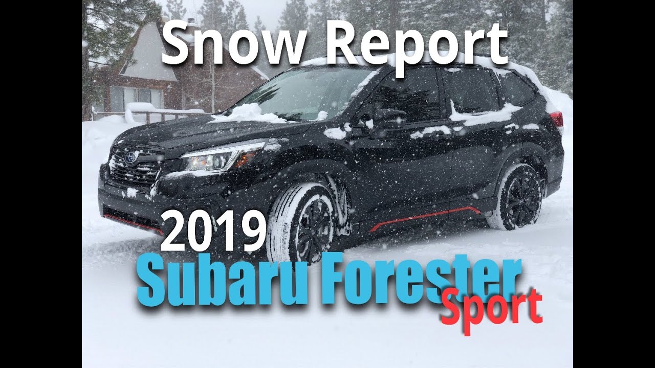 2019 Subaru Forester Sport In The Utah Snow