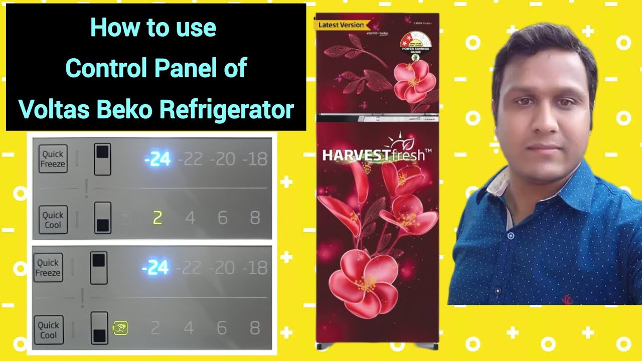 How to Use Temperature Control Panel in Voltas Beko Frost Free Refrigerators