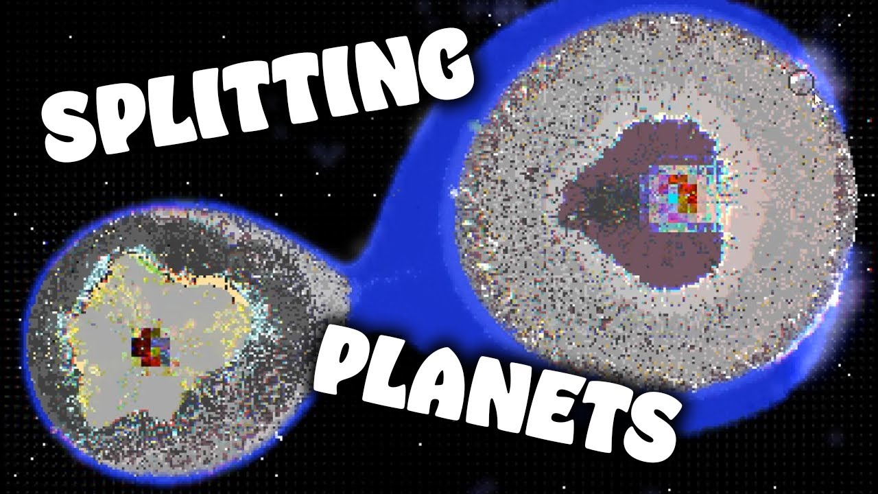 I SPLIT A PLANET IN TWO in The Powder Toy!
