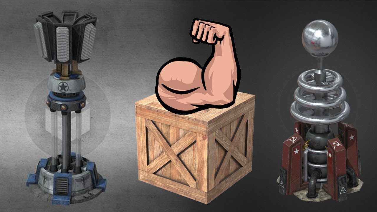 Red Alert 2: [YR] - Prism Tower & Tesla Coil + FirePower Crate