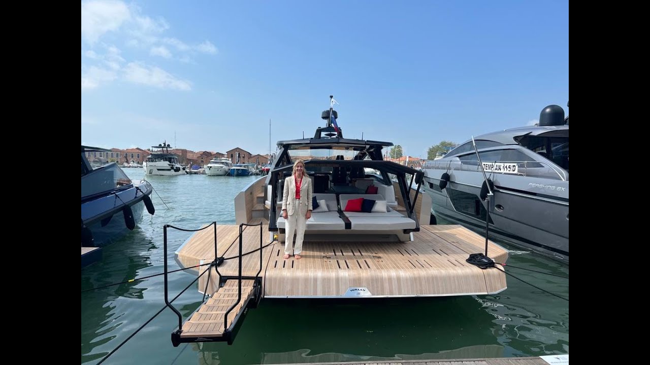 WALLY POWER 58 Full Review Exteriors and Interiors by #theluxuryyachtlady