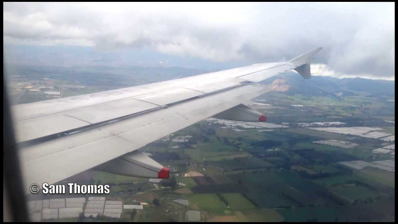 Avianca A320-200 overcast landing at El Dorado International Airport (HD 1080p)