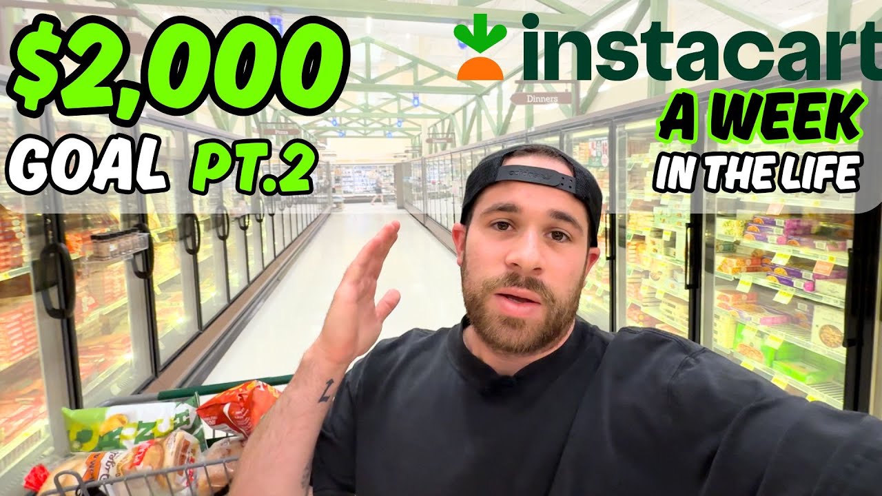 Неделя из жизни покупателя Instacart в 2025 году | Заработайте 2000 долларов шаг за шагом (Часть 2)